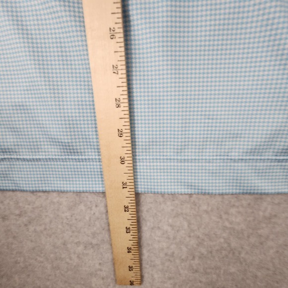 FootJoy ProDry Stretch Golf Polo Shirt Mens M Blue Houndstooth Moisture Wicking - Picture 7 of 7